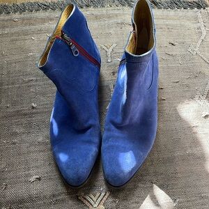 Modern Vice Jett Last blue suede boots 39